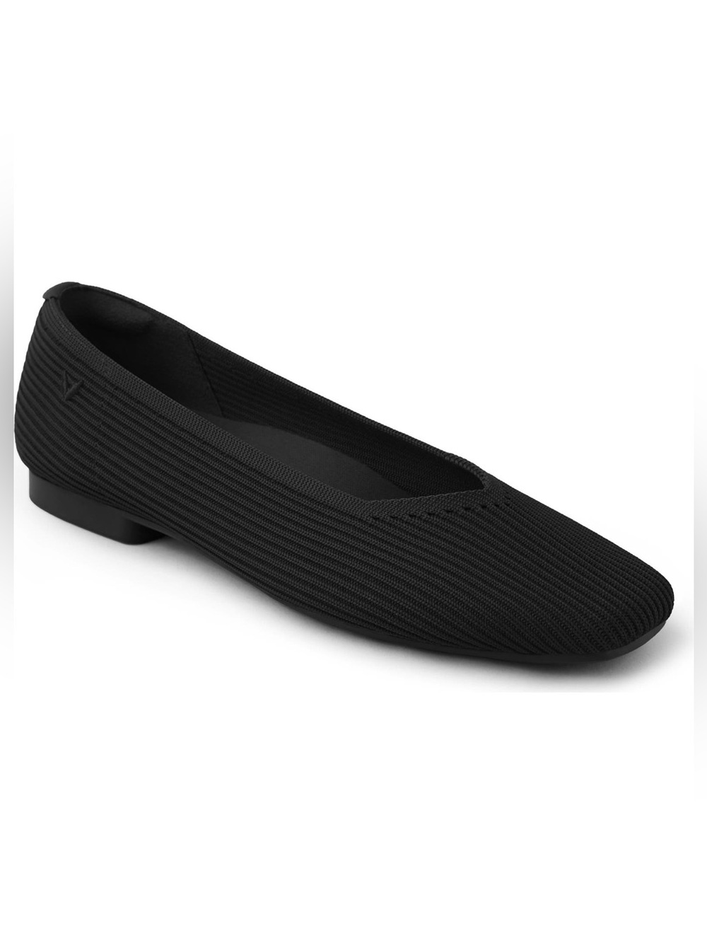 Vivaia Women’s Black Margot 2.0 Square-Toe V-Cut Classic Office Flats- Size 10.5